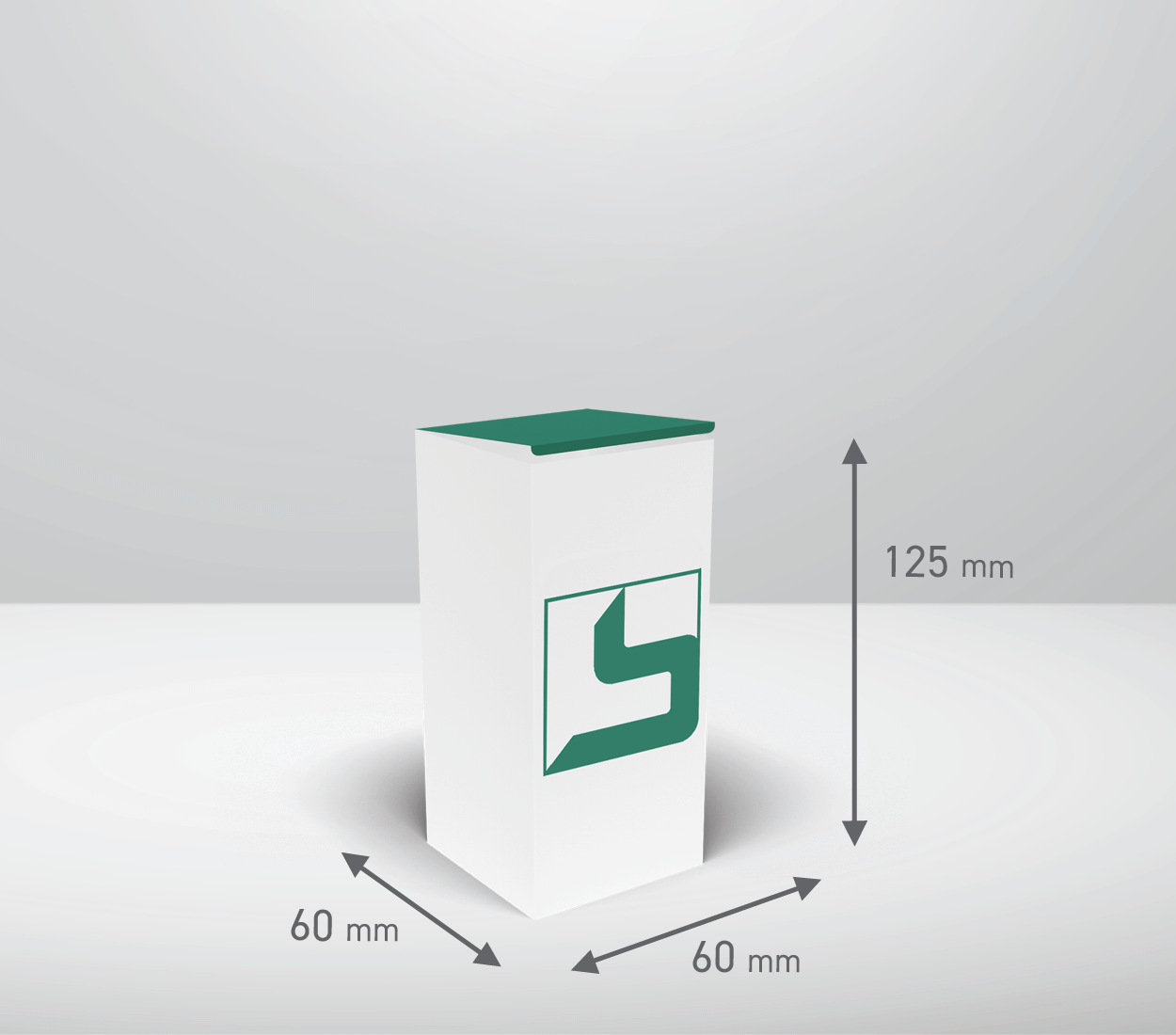 Škatla - totem: 60x60x125 mm (D6X).